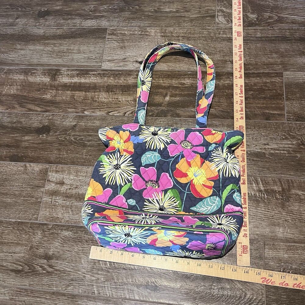 Vera Bradley Jazzy Blooms Bag Medium Floral Shoulder Double Strap Purse Tote - Picture 9 of 9